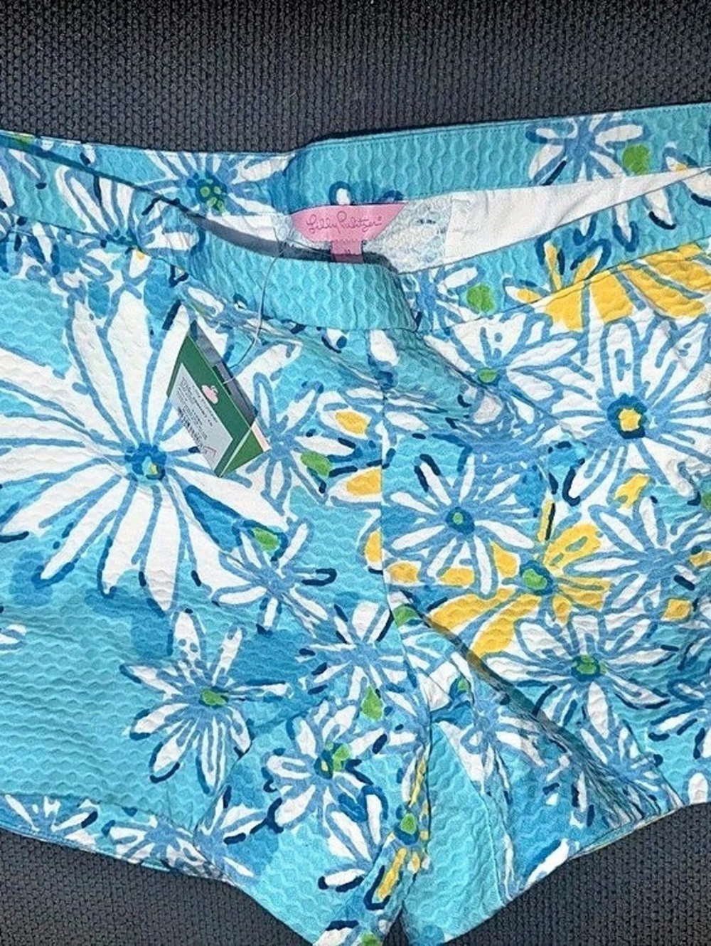 Lilly Pulitzer Floral Bermuda Shorts in Blue & Yellow